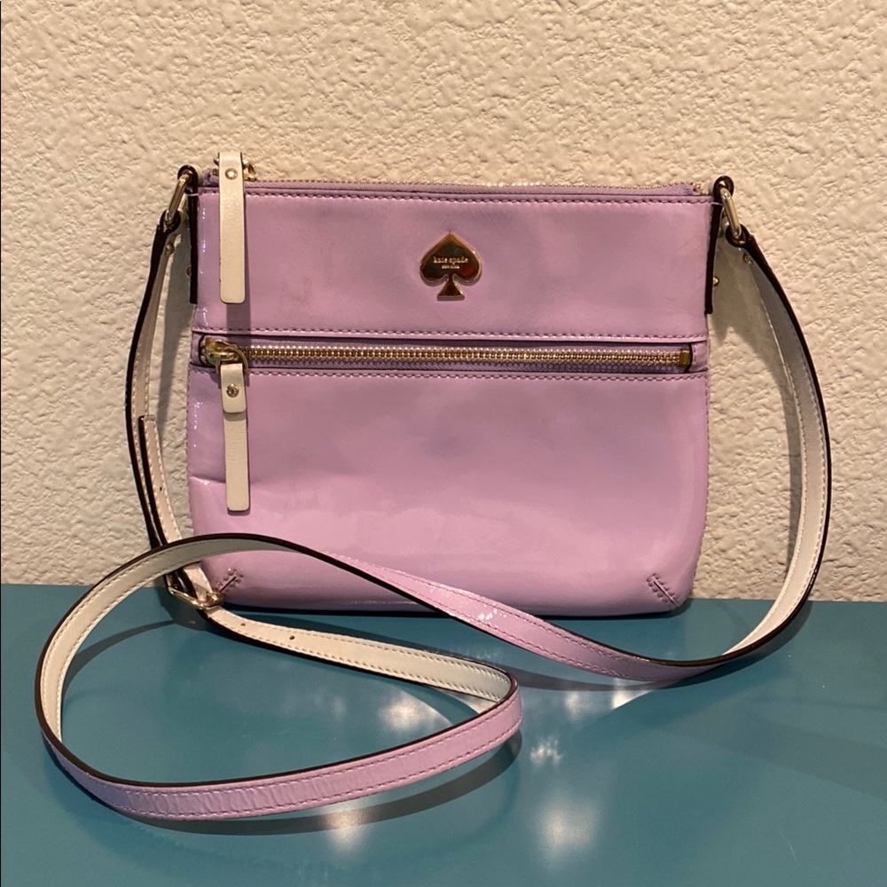 Kate Spade Lavender Patent Leather Crossbody Bag - Picture 6 of 8